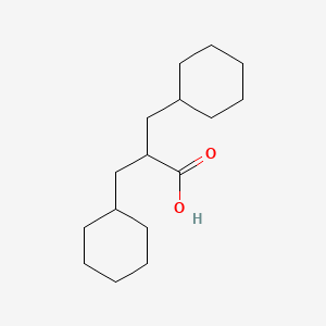 Bis-(cyclohexylmethyl)acetic acid