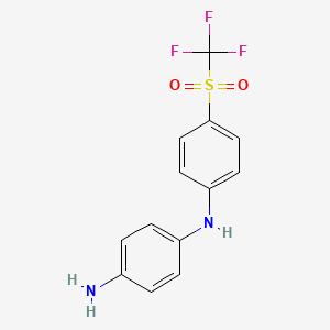 N-[4-(trifluoromethylsulfonyl)phenyl]-1,4-benzenediamine