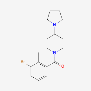(3-Bromo-2-methyl-phenyl)-(4-pyrrolidin-1-yl-piperidin-1-yl)-methanone
