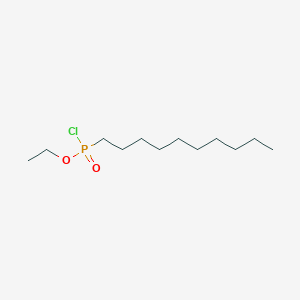 molecular formula C12H26ClO2P B8395872 (n-Decyl)phosphono chloridic acid, ethyl ester 