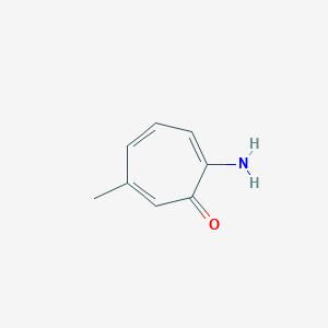 molecular formula C8H9NO B8395874 2-Amino-6-methyl-2,4,6-cycloheptatrien-1-one 