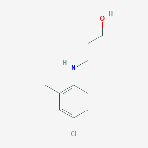 molecular formula C10H14ClNO B8395919 1-(4-Chloro-2-methyl-phenyl)amino-3-hydroxy-propane 