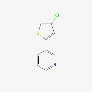 molecular formula C9H6ClNS B8395926 3-(4-Chloro-thiophen-2-yl)-pyridine 