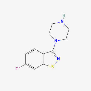 B8395981 6-Fluoro-3-(4-piperazinyl)-1,2-benzisothiazole CAS No. 204013-07-0