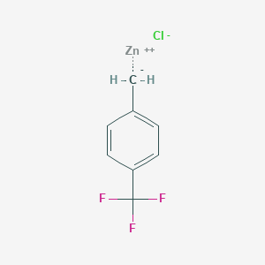 molecular formula C8H6ClF3Zn B8396035 (4-(trifluoromethyl)-benzyl)zinc(II) chloride 