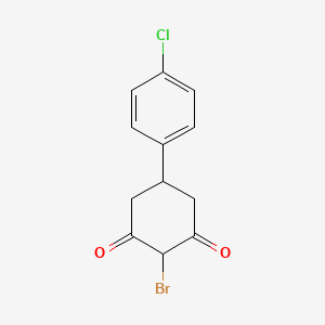 2-Bromo-5-(4-chlorophenyl)cyclohexane-1,3-dione