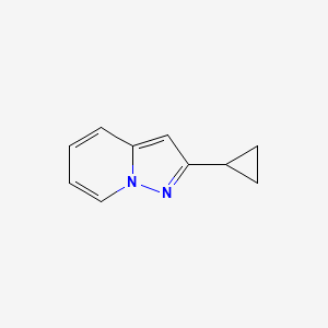 molecular formula C10H10N2 B8396092 2-Cyclopropylpyrazolo[1,5-a]pyridine 