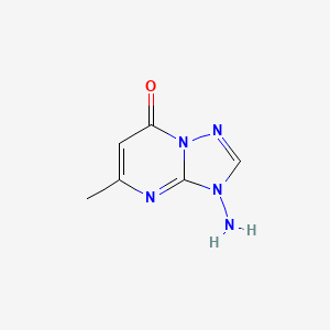 molecular formula C6H7N5O B8396095 3-Amino-5-methyl[1,2,4]triazolo[1,5-a]pyrimidin-7(3H)-one 