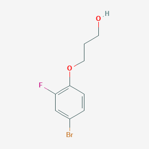 molecular formula C9H10BrFO2 B8396099 3-(4-Bromo-2-fluorophenoxy)propan-1-ol 