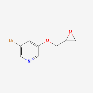 molecular formula C8H8BrNO2 B8396169 3-Bromo-5-oxiranylmethoxy-pyridine 
