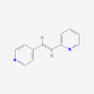 molecular formula C12H10N2 B083962 反-1-(2-吡啶基)-2-(4-吡啶基)乙烯 CAS No. 14802-41-6
