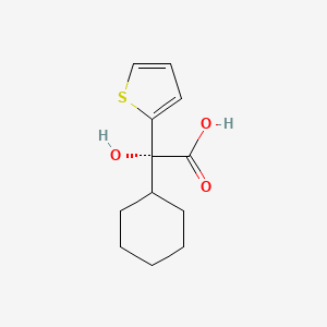 molecular formula C12H16O3S B8396238 (S)-Cyclohexyl-hydroxy-thiophen-2-yl-acetic acid 