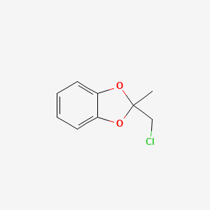 molecular formula C9H9ClO2 B8396265 2-Chloromethyl-2-methyl-1,3-benzodioxolan 