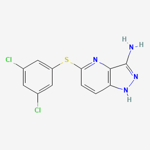 5-(3,5-dichlorophenylthio)-1H-pyrazolo[4,3-b]pyridin-3-amine