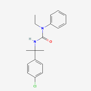 molecular formula C18H21ClN2O B8396335 3-(p-Chloro-alpha,alpha-dimethylbenzyl)-1-ethyl-1-phenylurea 