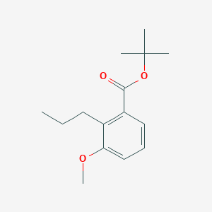 molecular formula C15H22O3 B8396341 tert-Butyl 3-methoxy-2-propyl-benzoate 