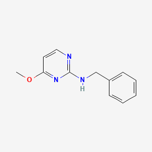 molecular formula C12H13N3O B8396350 4-Methoxybenzylamino-pyrimidine 