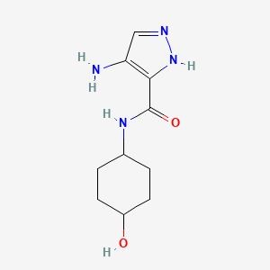 molecular formula C10H16N4O2 B8396353 4-Amino-pyrazol-3-yl carboxylic acid 4-hydroxy-cyclohexylamide 