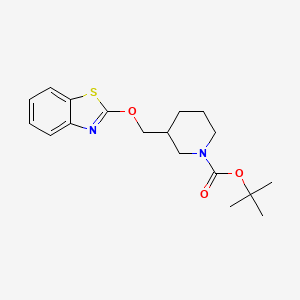 tert-Butyl 3-((benzo[d]thiazol-2-yloxy)methyl)piperidine-1-carboxylate