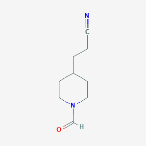 4-(2-Cyanoethyl)-1-piperidinecarboxaldehyde