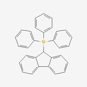 molecular formula C31H24Si B8396393 (9H-Fluoren-9-yl)(triphenyl)silane CAS No. 18857-36-8