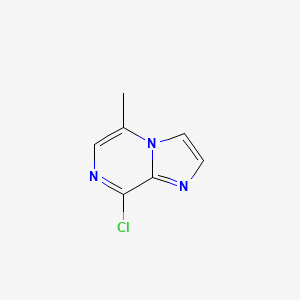 molecular formula C7H6ClN3 B8396401 8-Chloro-5-methyl-imidazo[1,2-a]pyrazine 