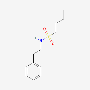 molecular formula C12H19NO2S B8396402 N-(Butanesulfonyl)-N-(2-phenylethyl)amine 