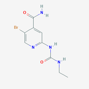 5-Bromo-2-(3-ethylureido)isonicotinamide
