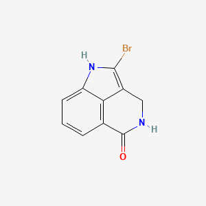 molecular formula C10H7BrN2O B8396408 2-Bromo-3,4-dihydropyrrolo[4,3,2-de]isoquinolin-5-(1H)-one 