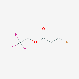 molecular formula C5H6BrF3O2 B8396420 2,2,2-Trifluoroethyl 3-bromopropionate 