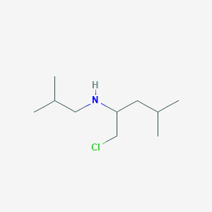 molecular formula C10H22ClN B8396433 1-chloro-4-methyl-N-(2-methylpropyl)pentan-2-amine 