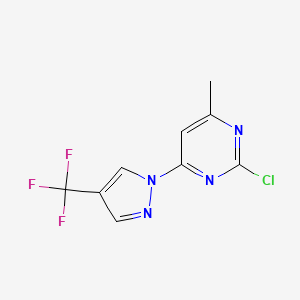 6-methyl-4-(4-trifluoromethyl-1H-1-pyrazolyl)-2-chloropyrimidine