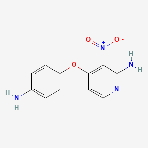 4-(4-Aminophenoxy)-3-nitropyridin-2-amine