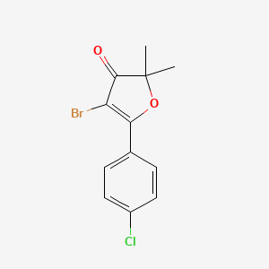 4-bromo-5-(4-chlorophenyl)-2,2-dimethylfuran-3(2H)-one