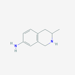 molecular formula C10H14N2 B8396502 3-Methyl-7-amino-1,2,3,4-tetrahydroisoquinoline 