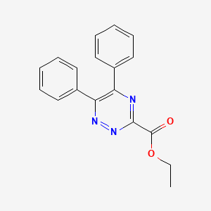 molecular formula C18H15N3O2 B8396552 Ethyl 5,6-diphenyl-1,2,4-triazine-3-carboxylate CAS No. 35883-52-4