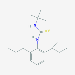 molecular formula C19H32N2S B8396605 N-tert-Butyl-N'-[2,6-di(butan-2-yl)phenyl]thiourea CAS No. 66608-81-9