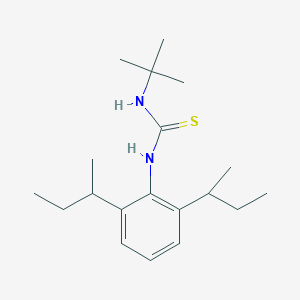 B8396605 N-tert-Butyl-N'-[2,6-di(butan-2-yl)phenyl]thiourea CAS No. 66608-81-9