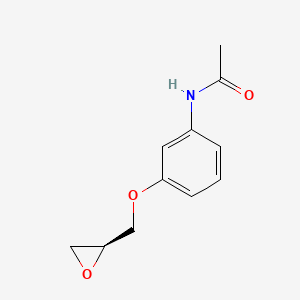 molecular formula C11H13NO3 B8396620 N-{3-[(2S)oxiranylmethoxy]phenyl}acetamide 