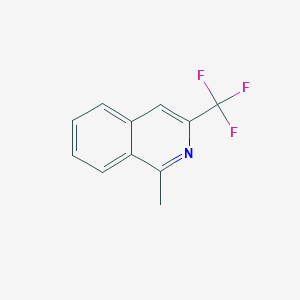 molecular formula C11H8F3N B8396638 1-Methyl-3-trifluoromethyl-isoquinoline 