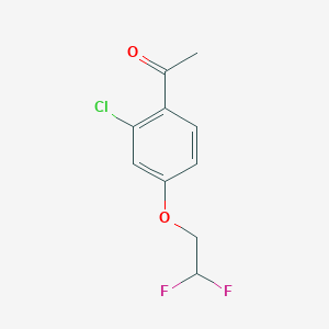 molecular formula C10H9ClF2O2 B8396742 1-(2-Chloro-4-(2,2-difluoroethoxy)phenyl)ethanone 