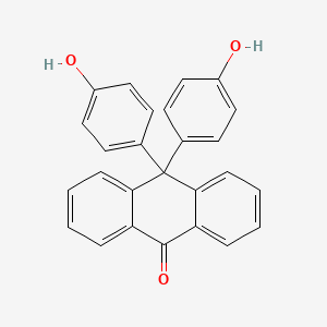 molecular formula C26H18O3 B8396846 9,9-Bis(4-hydroxyphenyl)anthracene-10(9H)-one 