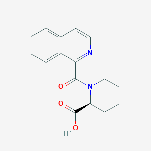 molecular formula C16H16N2O3 B8396851 (S)-1-(Isoquinoline-1-carbonyl)-2-piperidinecarboxylic acid 