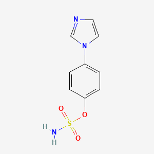 molecular formula C9H9N3O3S B8396871 (4-imidazol-1-ylphenyl) sulfamate 