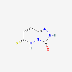 molecular formula C5H4N4OS B8396888 6-Mercapto-2,3-dihydro-s-triazolo[4,3-b]pyridazin-3-one 