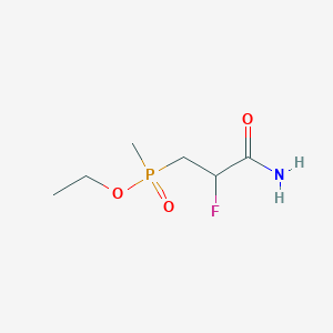Ethyl (3-amino-2-fluoro-3-oxopropyl)(methyl)phosphinate