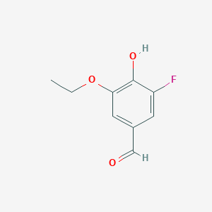 molecular formula C9H9FO3 B8396928 3-Ethoxy-5-fluoro-4-hydroxybenzaldehyde 