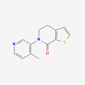molecular formula C13H12N2OS B8396936 6-(4-Methyl-pyridin-3-yl)-5,6-dihydro-4H-thieno[2,3-c]pyridin-7-one 