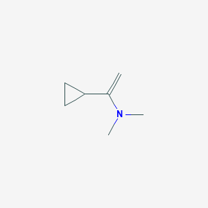 molecular formula C7H13N B8396984 (1-Cyclopropyl-vinyl)-dimethylamine 