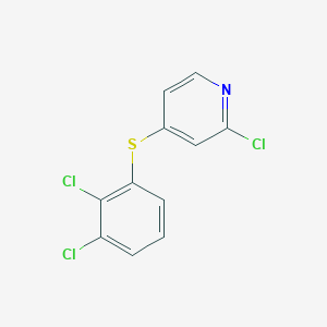 molecular formula C11H6Cl3NS B8396995 2-Chloro-4-(2,3-dichlorophenylthio)pyridine 